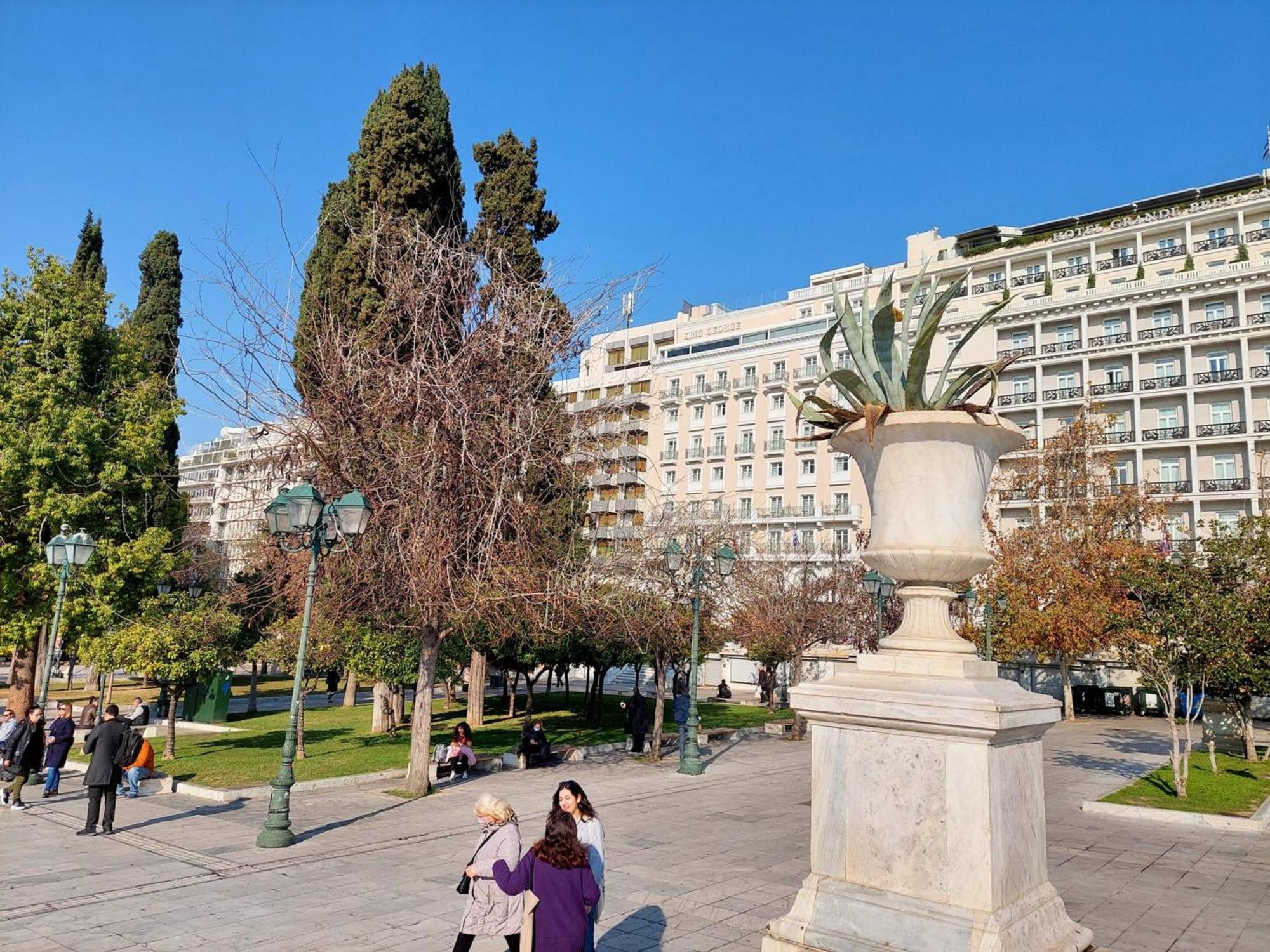 Elegant Apartment In Syntagma Square Atenas Exterior foto